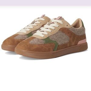 Blowfish Malibu Brown and Green Suede Sneakers NIB